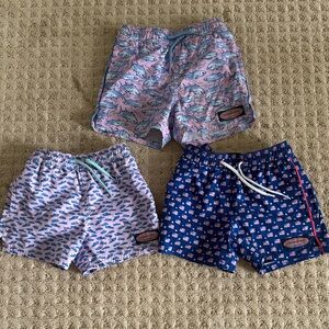 Vineyard Vines Bundle of (3) Swim Trunks, Boys SIZE 4